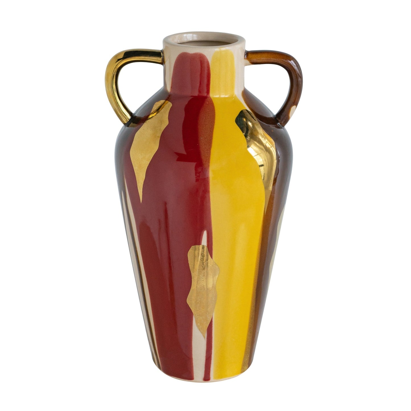 Colored Ceramic Amphora Vase A61209