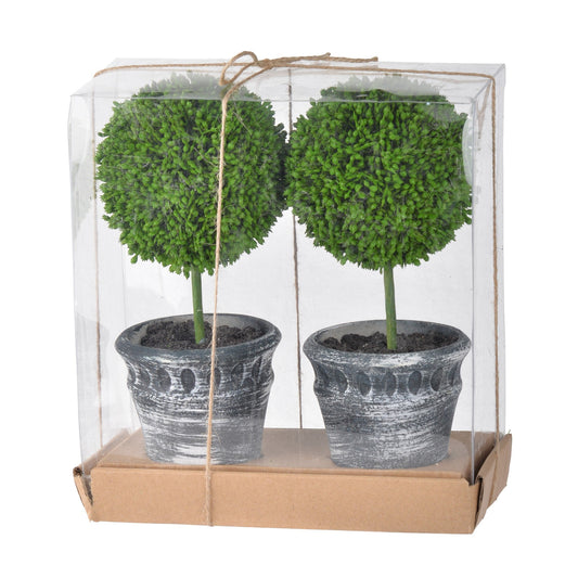 Topiary Ball Tree, 2 Pieces, Small Size 29570-BLAC