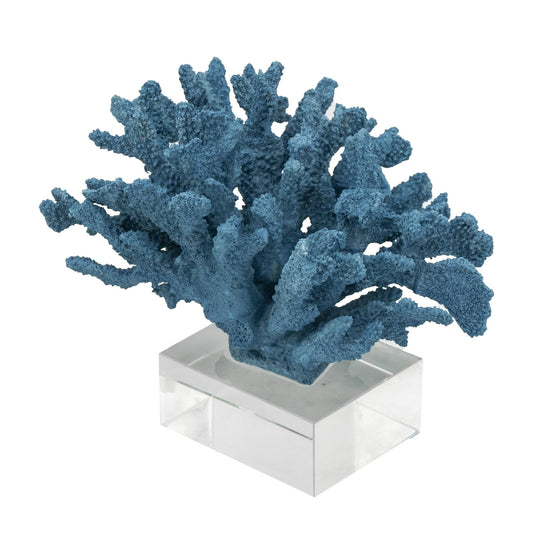 Coral accessory with a blue glass base 70300